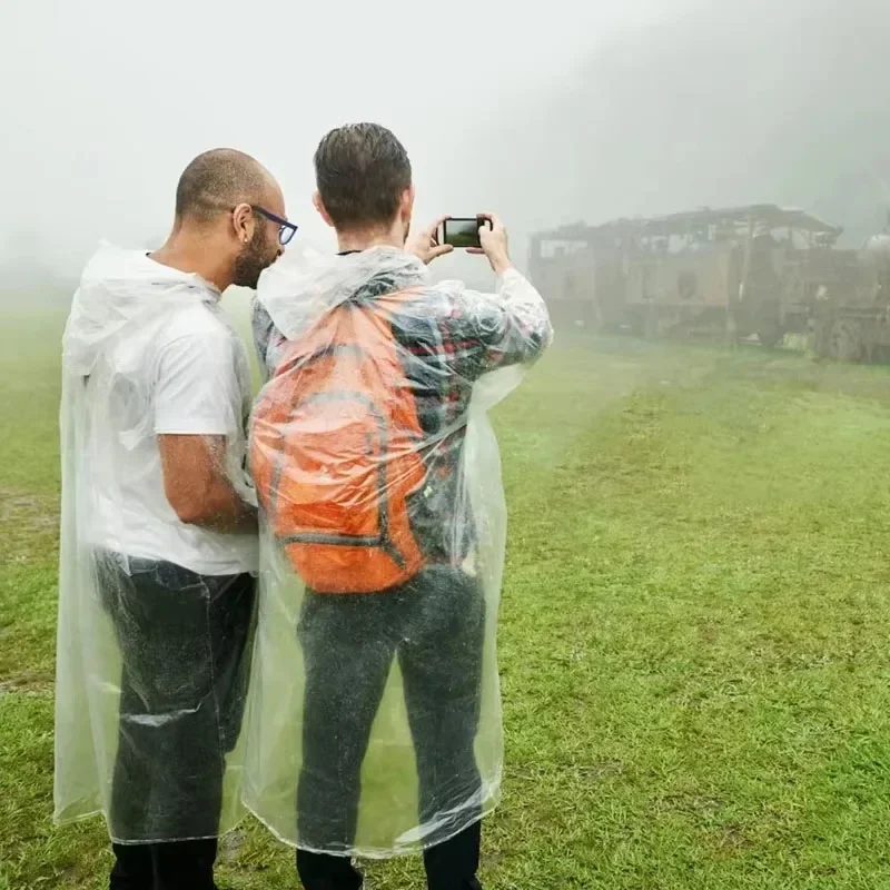 Emergency Poncho Rain - 5/10 stuks compacte, wegwerp regenponcho's, lichtgewicht