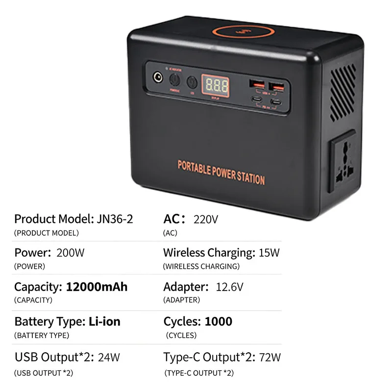 200W draagbare krachtcentrale  - Solar Emergency Charger recensie en prijs