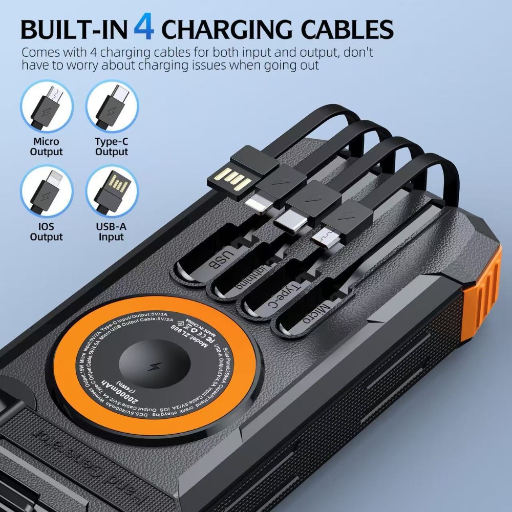 Nieuwe 50000mAh zonne-energieb - Solar Emergency Charger recensie en prijs
